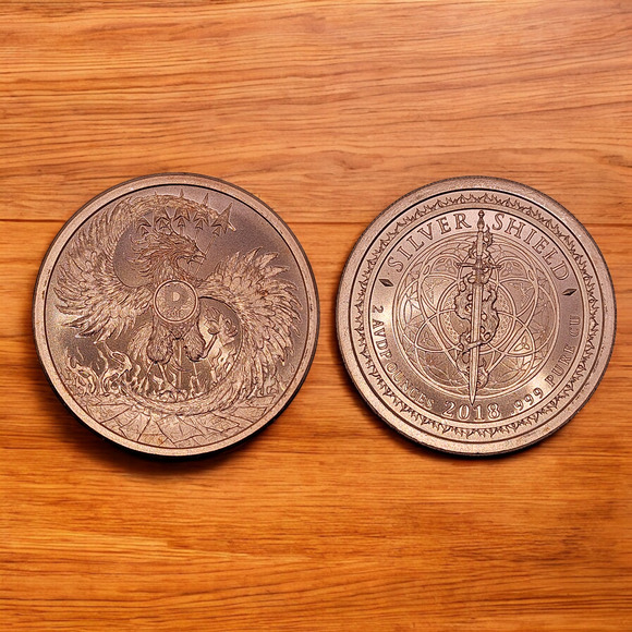 2018 Silver Shield 2 oz Copper Round | Phoenix Rising | .999 Fine CU - Picture 1 of 3